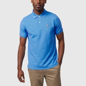 PSYCHO BUNNY Men Pique Polo Shirt 5 M Medium